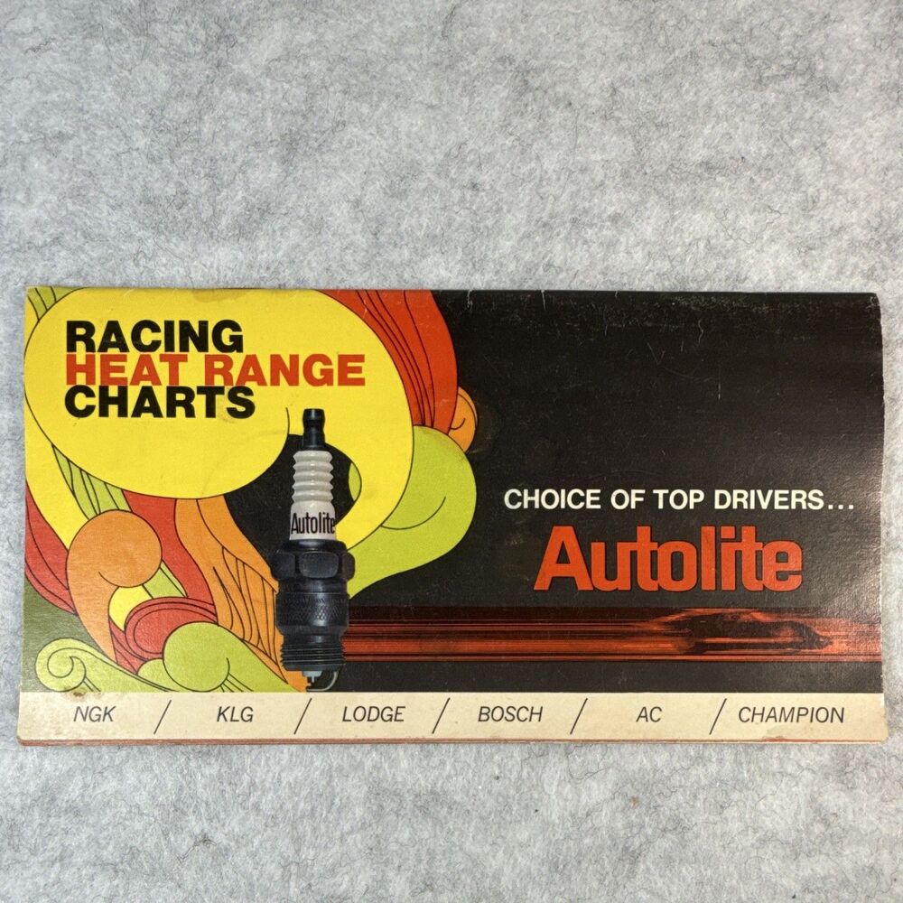 1969 1970 Ford Muscle Parts Autolite Spark  Plugs Racing Heat Range Chart